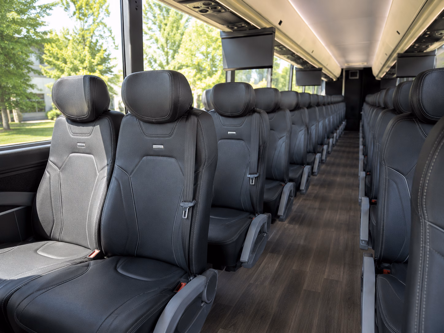 new haven charter bus interior