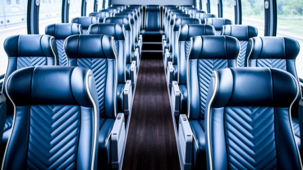 new haven 50 passenger charter bus inside