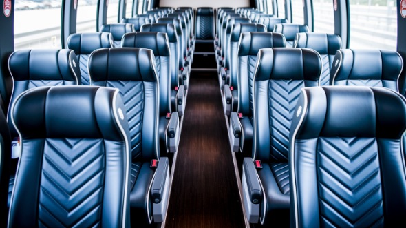 new haven 54 passenger charter bus inside