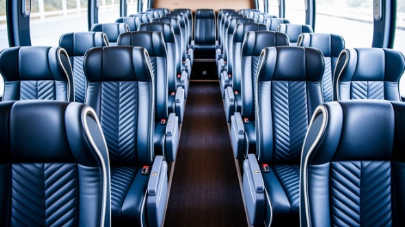 new haven 55 passenger charter bus inside