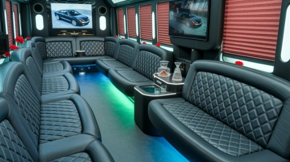 new haven party bus rental inside